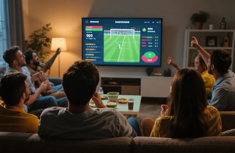 家中觀賽時同步查看數據版面