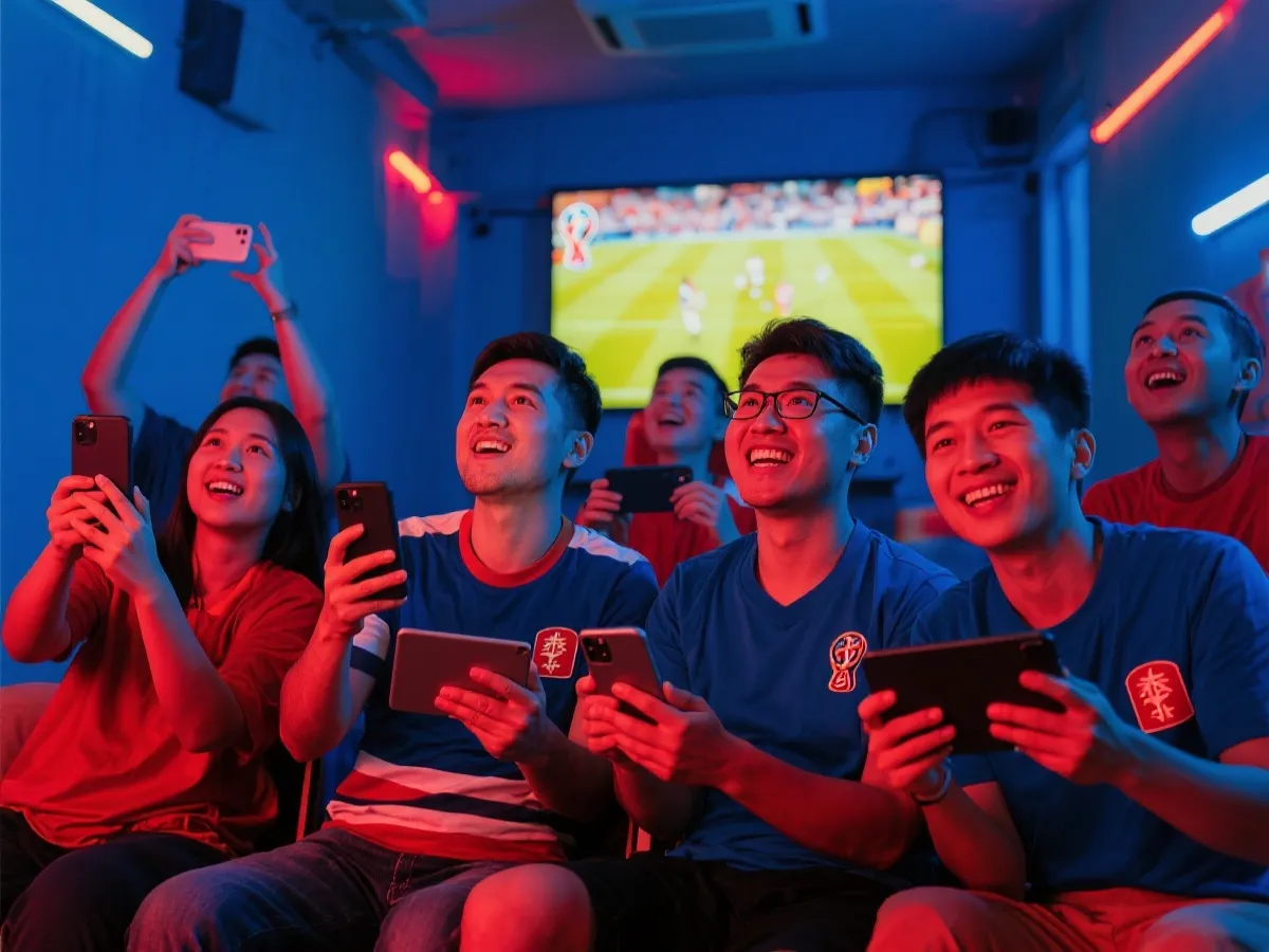 香港球迷觀賽情境